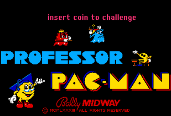 Professor Pac-Man Title Screen